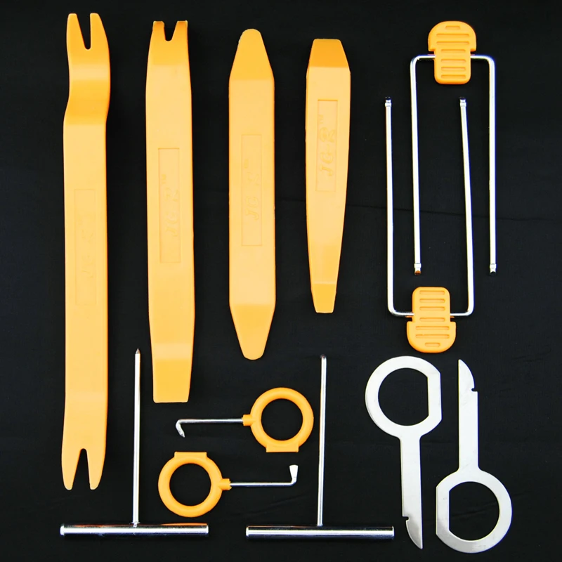 Портативный инструмент для снятия автомобильной магнитолы, панели, дверной панели