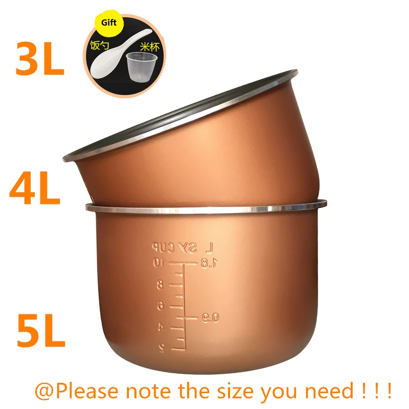 

3L 4L 5L Rice Cooker Pot Aluminum Alloy Tank for Intelligent Rice Cookers Bowl Tank