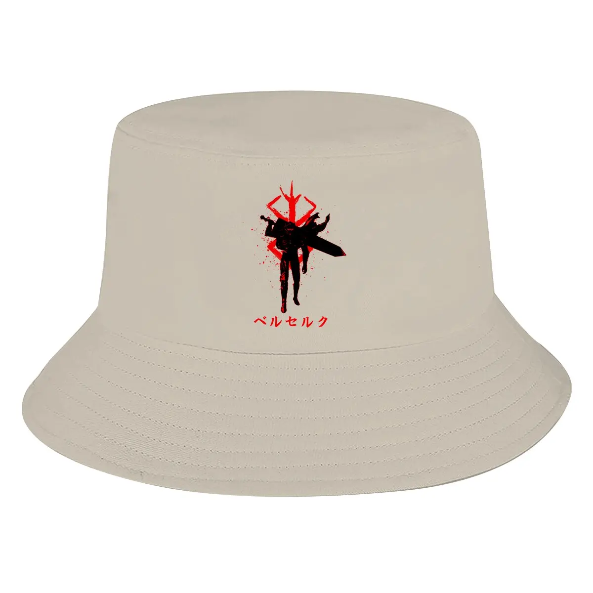

GUTS 6 Unisex Bucket Hats Berserk Guts Griffith Behelit Manga Hip Hop Fishing Sun Cap Fashion Style Designed