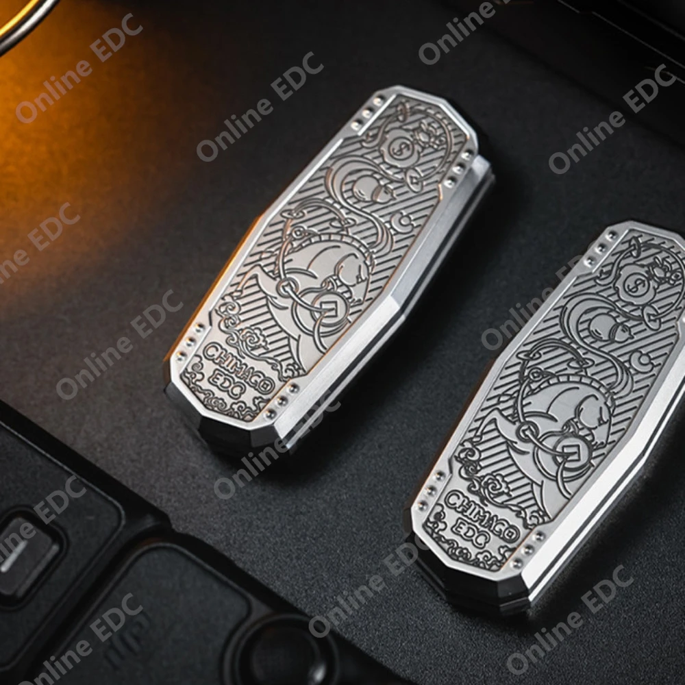 Фото CHIMAGO EDC Holy Stele: Слайдер-антистресс из нержавеющей стали с эффектом состаривания, игрушка-фиджет для снятия стресса, для взрослых №3