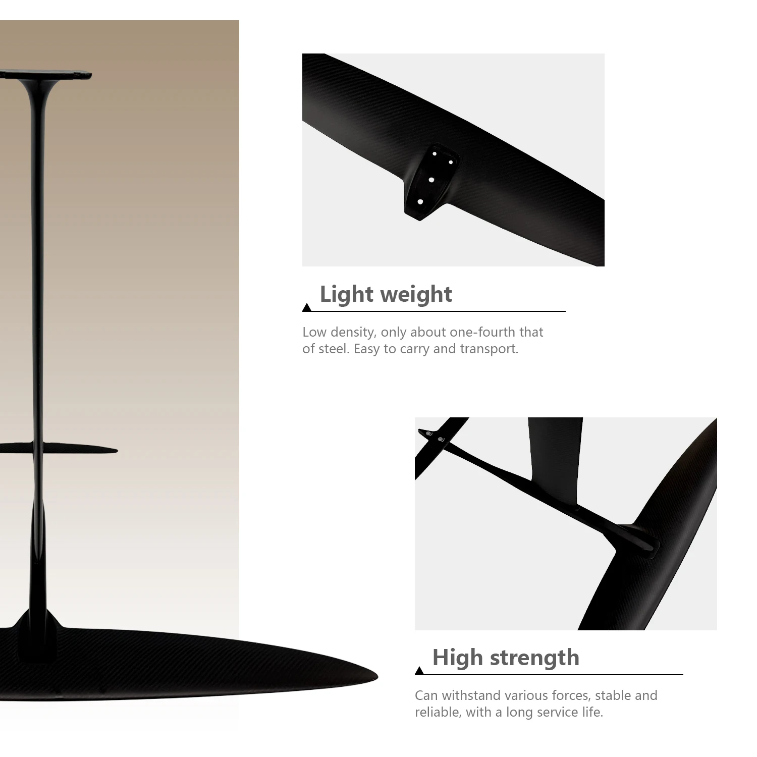 Хорошая производительность ART V2 939 подводные крылья из углеродного волокна доска