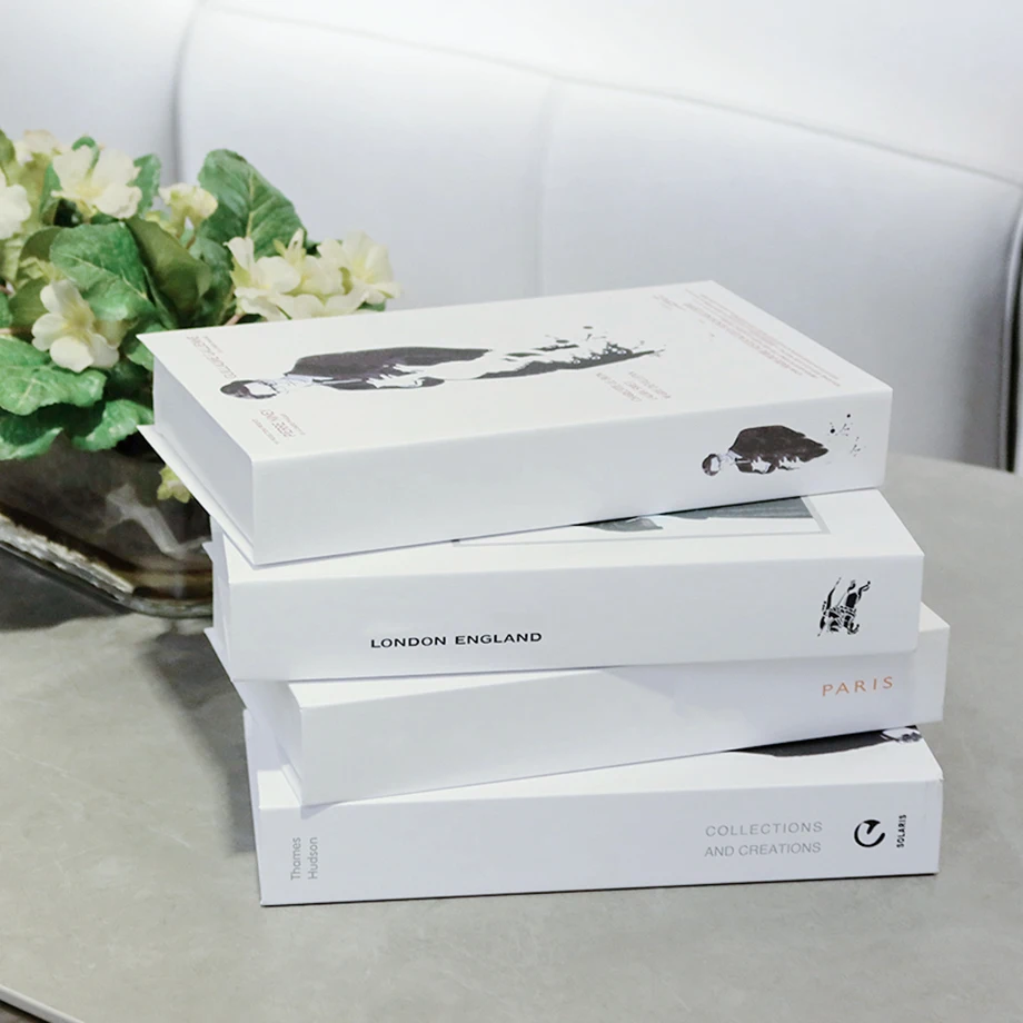 

Модные модели помады Париж Роскошные поддельные книги гостиная домашний декор коробка для хранения для отеля спальни журнального столика ...