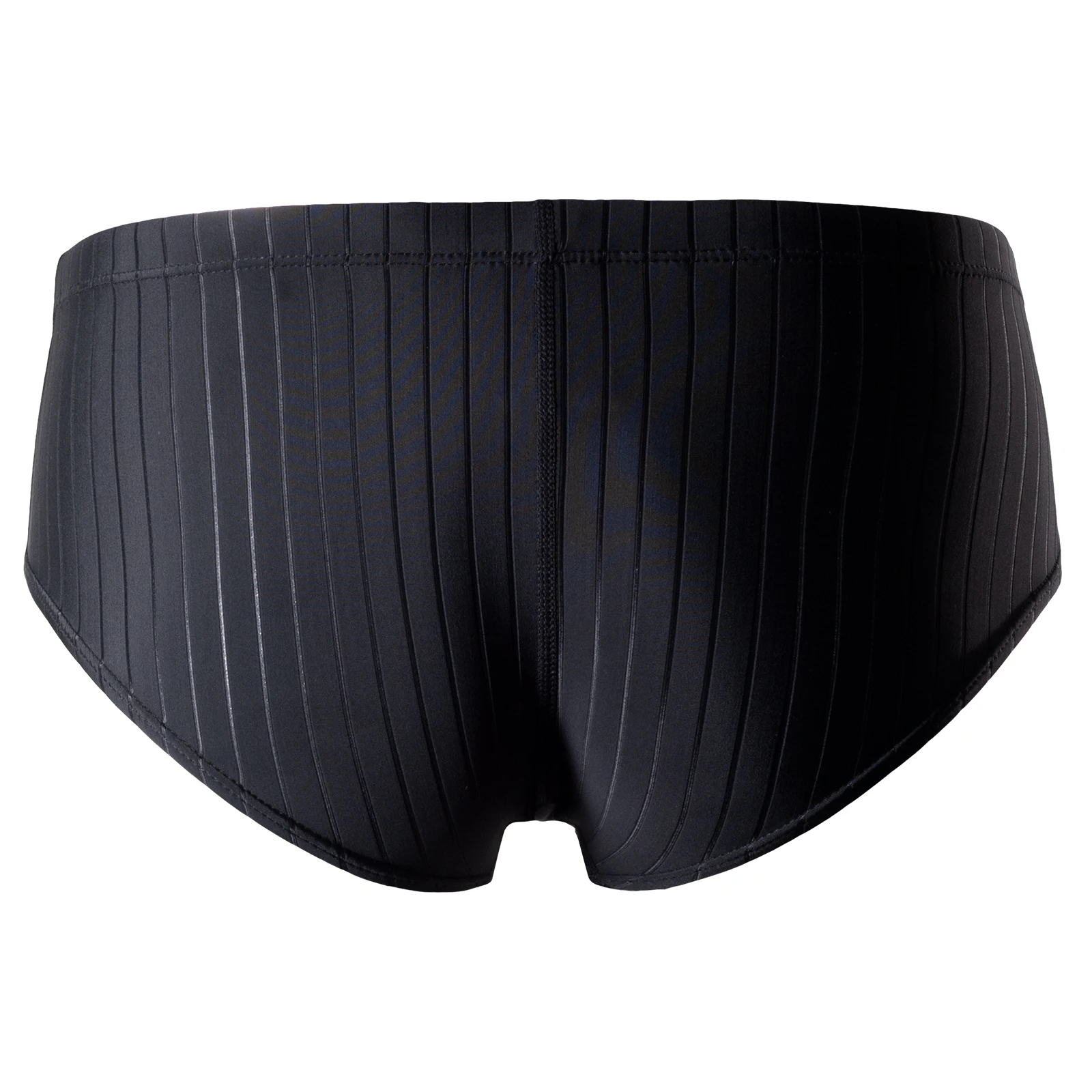 MY KILOMETRE Mens Solid Swim Briefs with Drawstring Sport Swimsuit Man Competition Training Swimming Brief Black Size S-2XL