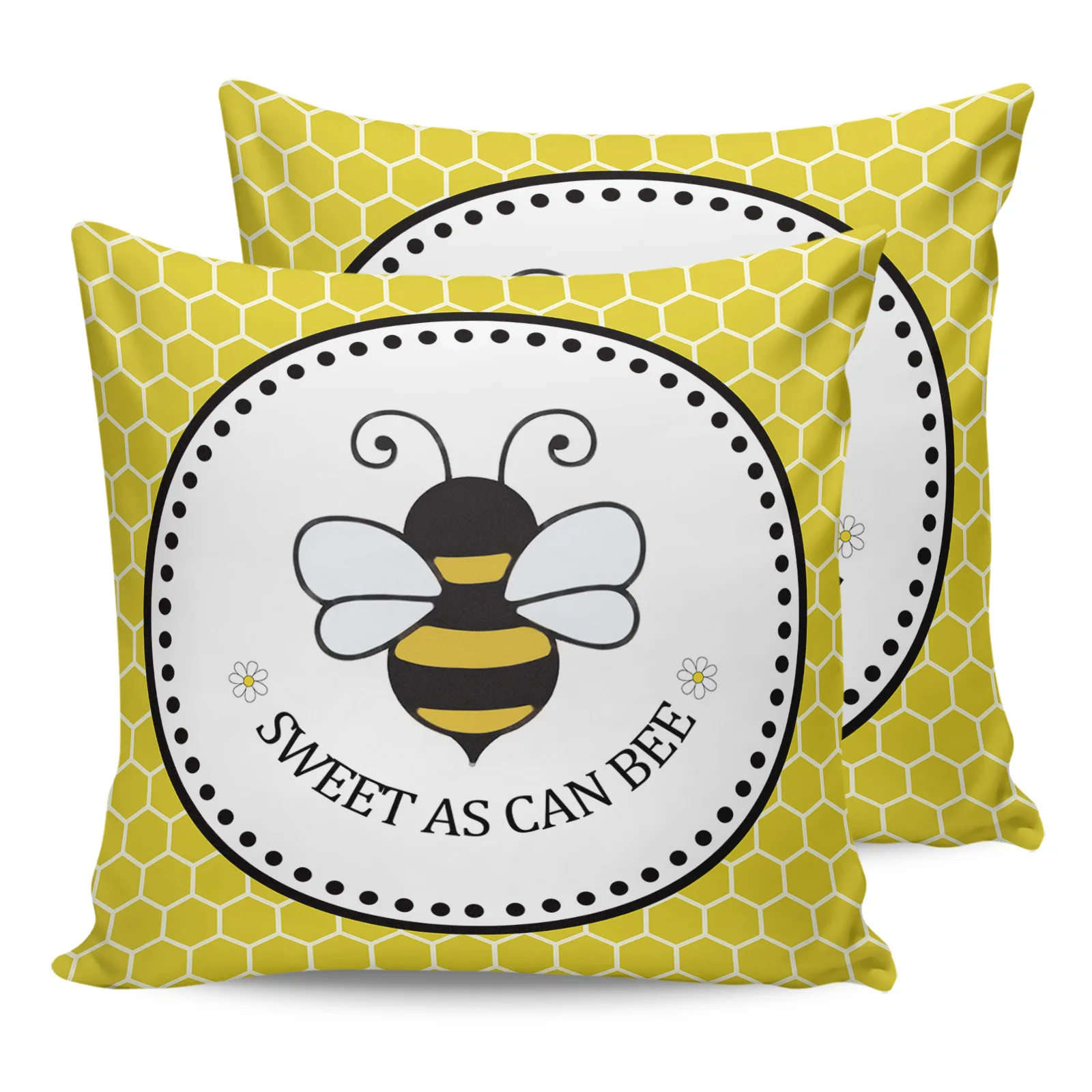 

Наволочка с мультяшными пчелами Hive Animal для гостиной, спальни, Модный чехол для дивана с принтом, украшение для дома и офиса