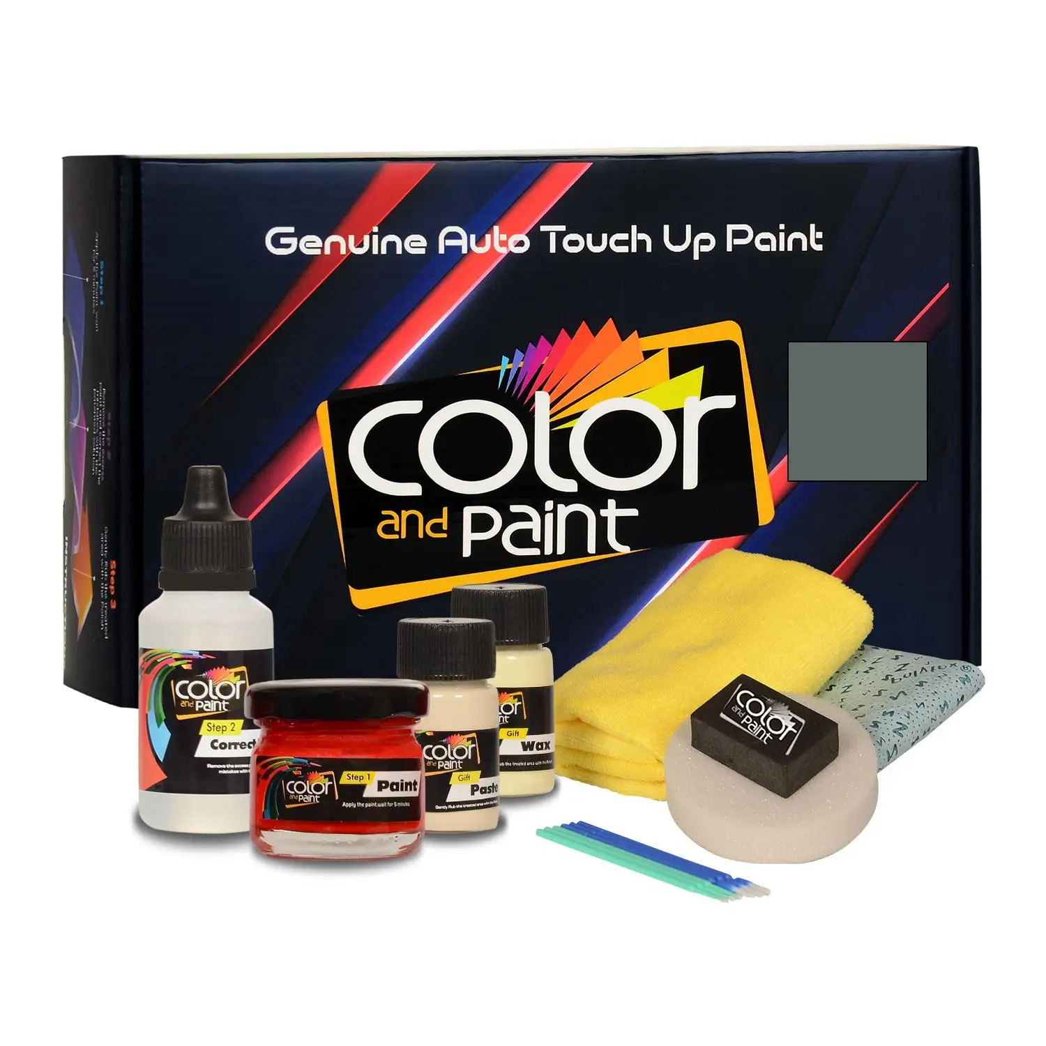 

Color and Paint compatible with Peugeot Automotive Touch Up Paint - GRIS MANITOBA MET - M0ZQ - Basic Care