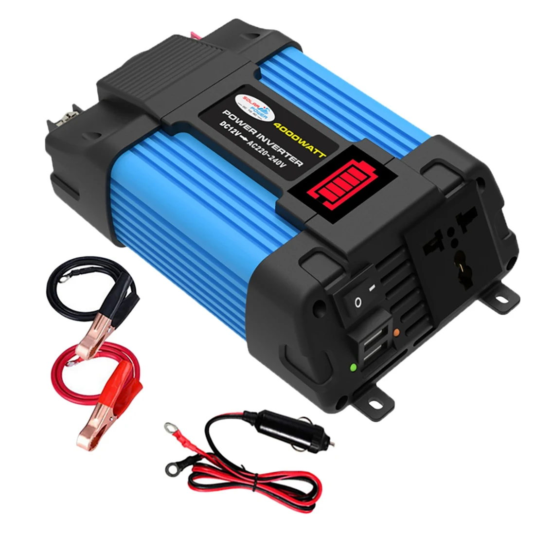 

4000W Modified Sine Wave DC 12V to AC 110V Voltage Transformer Power Converter Solar Inverter Car Power Inverter for Car