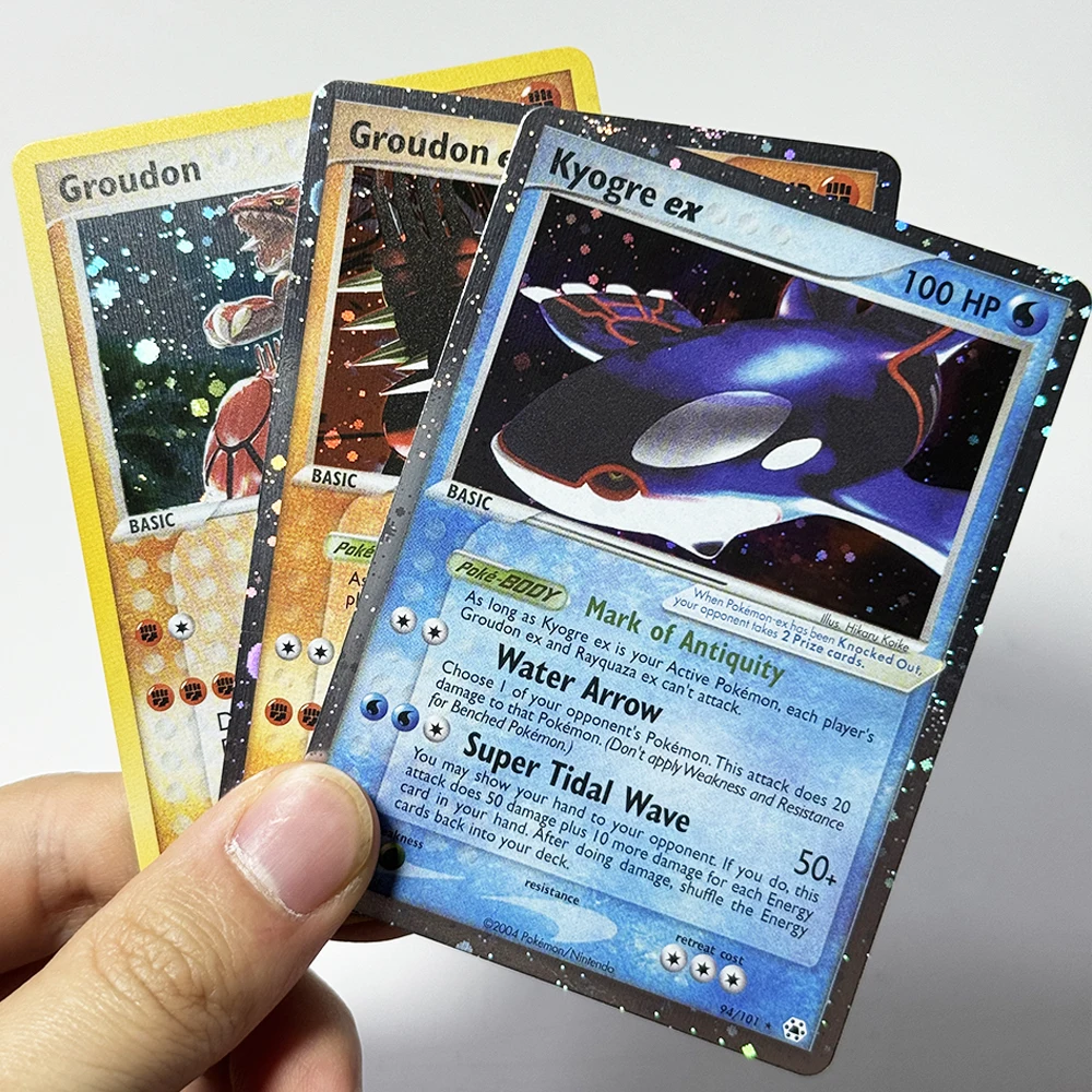 Фото Коллекционные карты PKM Hidden Legends (HL) Foil DIY Proxy для игры PTCG: Койгр, Метагрос, Найнтейлс, Вайплам, Граудон, Милотик — игрушка-подарок №4