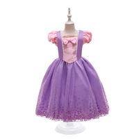 children girl rapunzel dress kids tangled disguise carnival girl princess costume birthday party gown outfit clothes