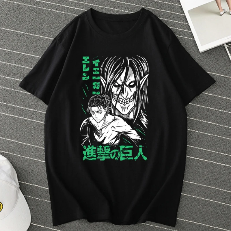 

Anime Shingeki No Kyojin Attack on Titan T Shirt Hip Hop Streetwear Kimetsu No Yaiba Boku No Hero Academia Oversized T-shirts