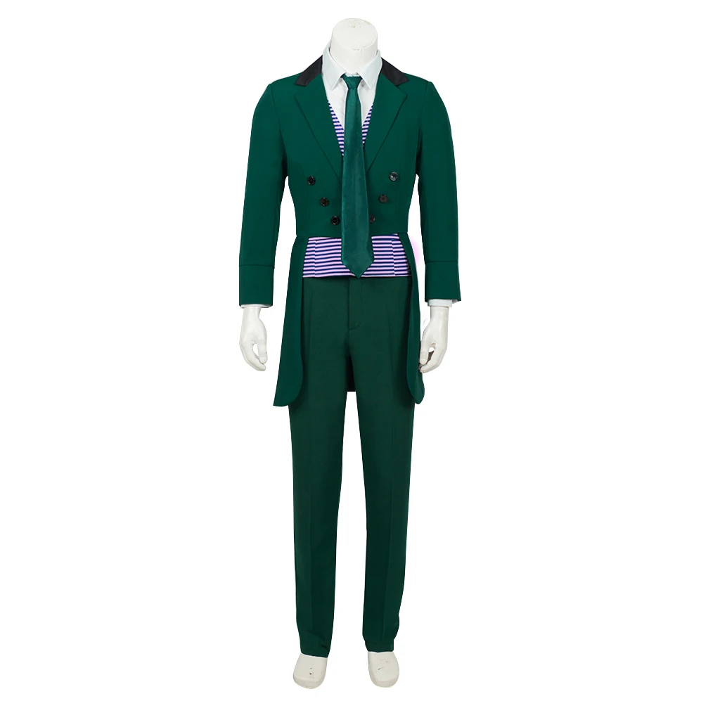 

The Haunted Mansion the Male Cast Cosplay Costume Edwardian Maid Dress Men's Ghost Suit Outfit Green Regency Outfit