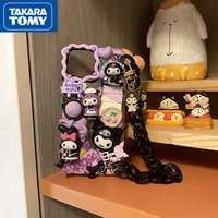 takara tomy hello kitty for iphone13 13 pro 13 pro max cream glue mobile phone case for iphone 12 12 promax purple cartoon cover