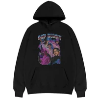 hot bad bunny print hoodie long sleeves mens women hip hop brand cotton sweatshirt male premium hoodies men oversized streetwear