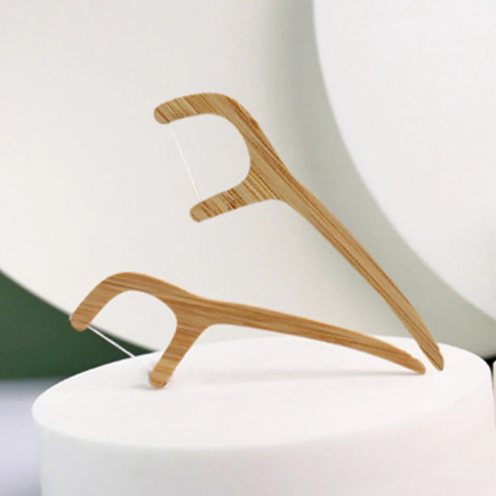 20 шт. одноразовый инструмент для зубной нити портативный бамбуковые зубные