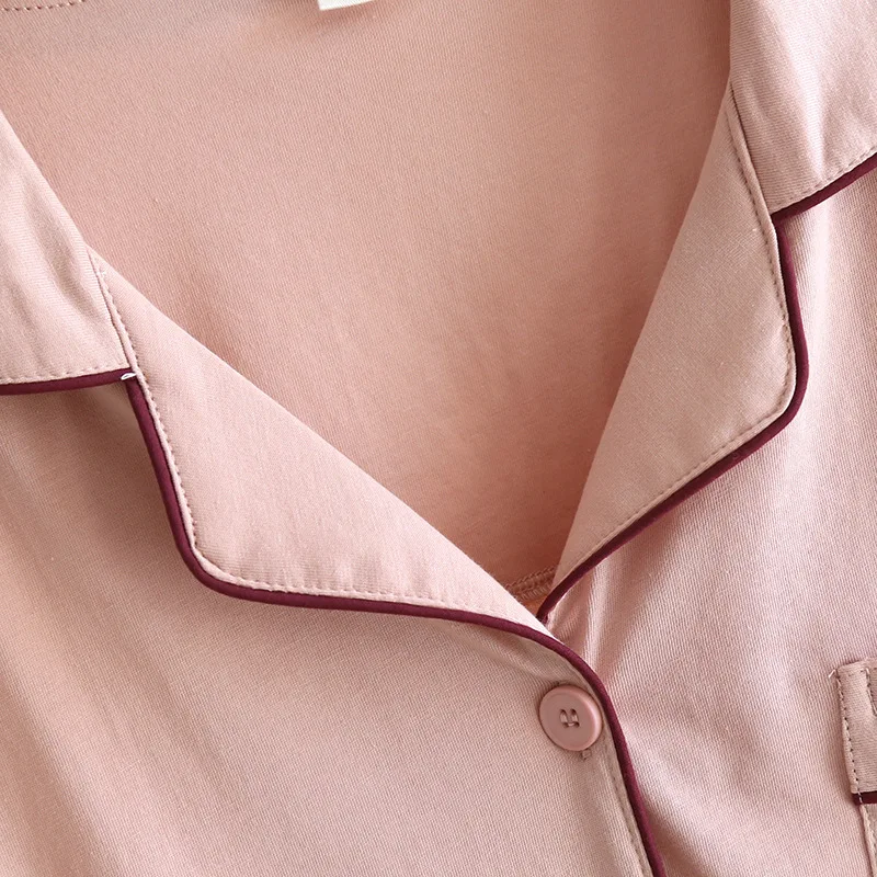 Pajamas for Women Two Piece Set  Summer Short-sleeve Long Pamtsuit Home Wear Cotton Pijama Clothing Sets Sleepwear Pijama Mujer