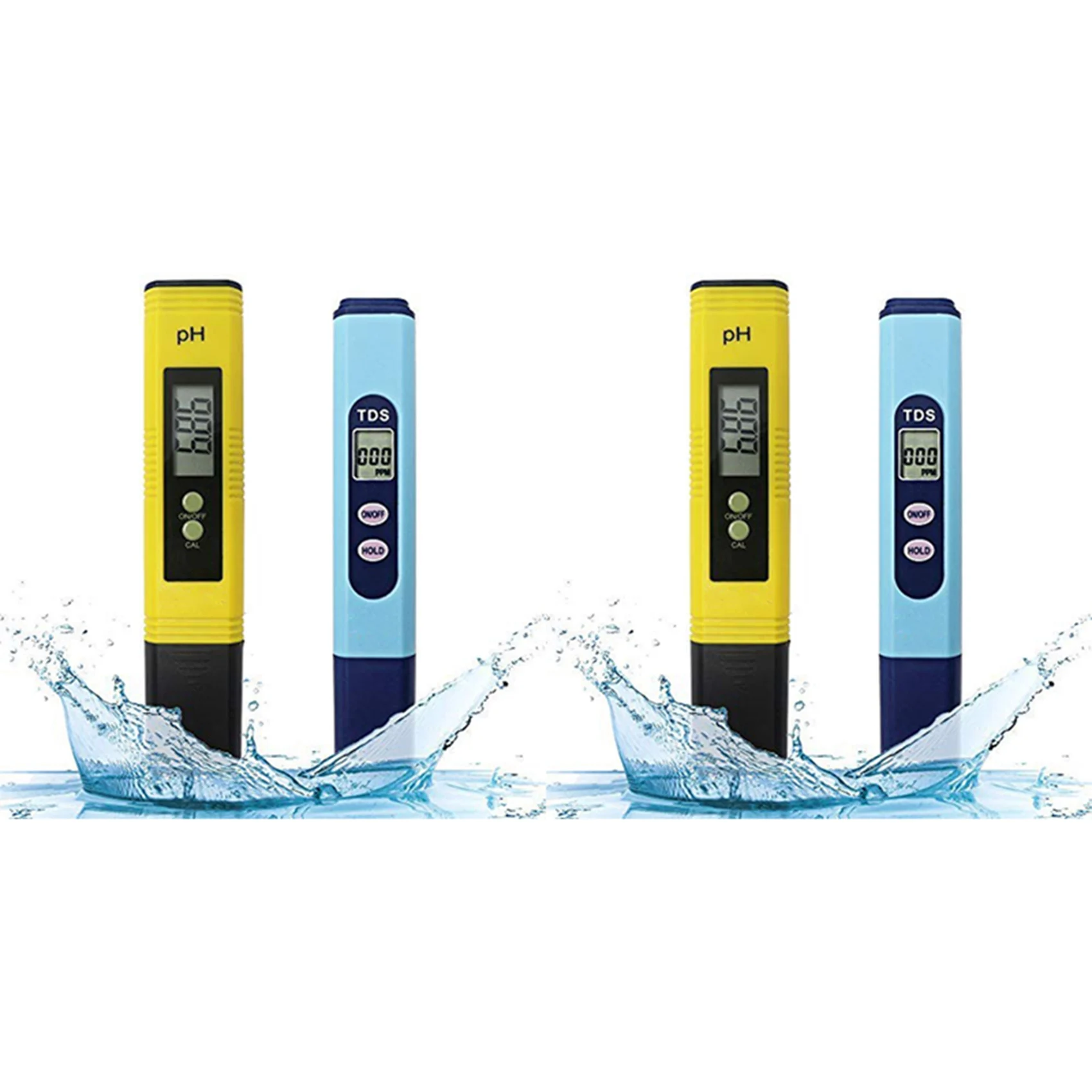

2 шт., измеритель качества воды, диапазон измерения 0-9990 Ph и 0-Ppm