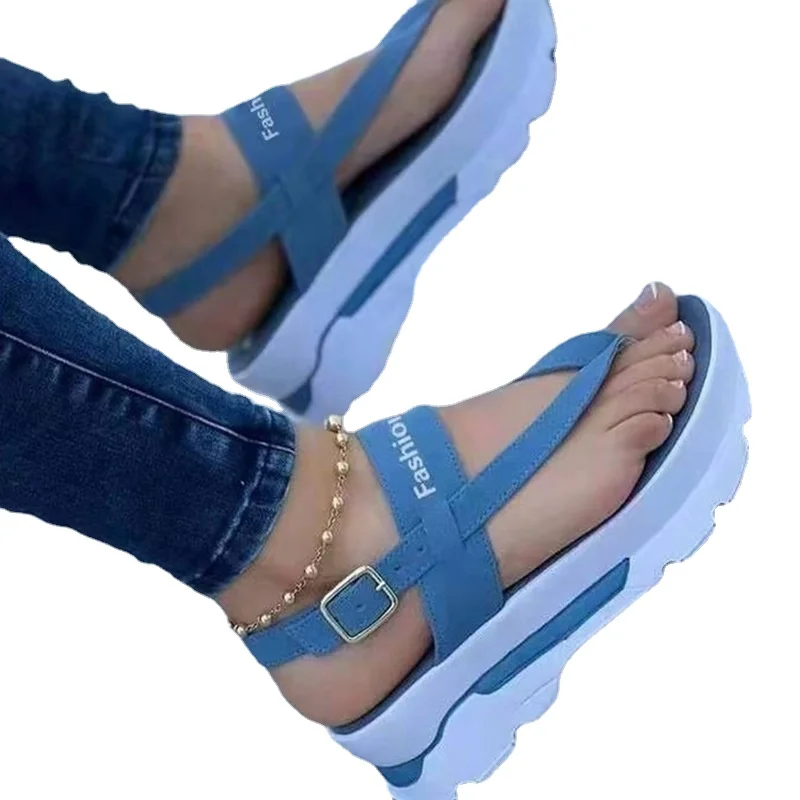 

Sandals Women Summer Flip Flops Outdoor Casual Platform Shoes Ladies Plus Size Wedges Beach Sandals Sandale Femme Eté 2022 Luxe