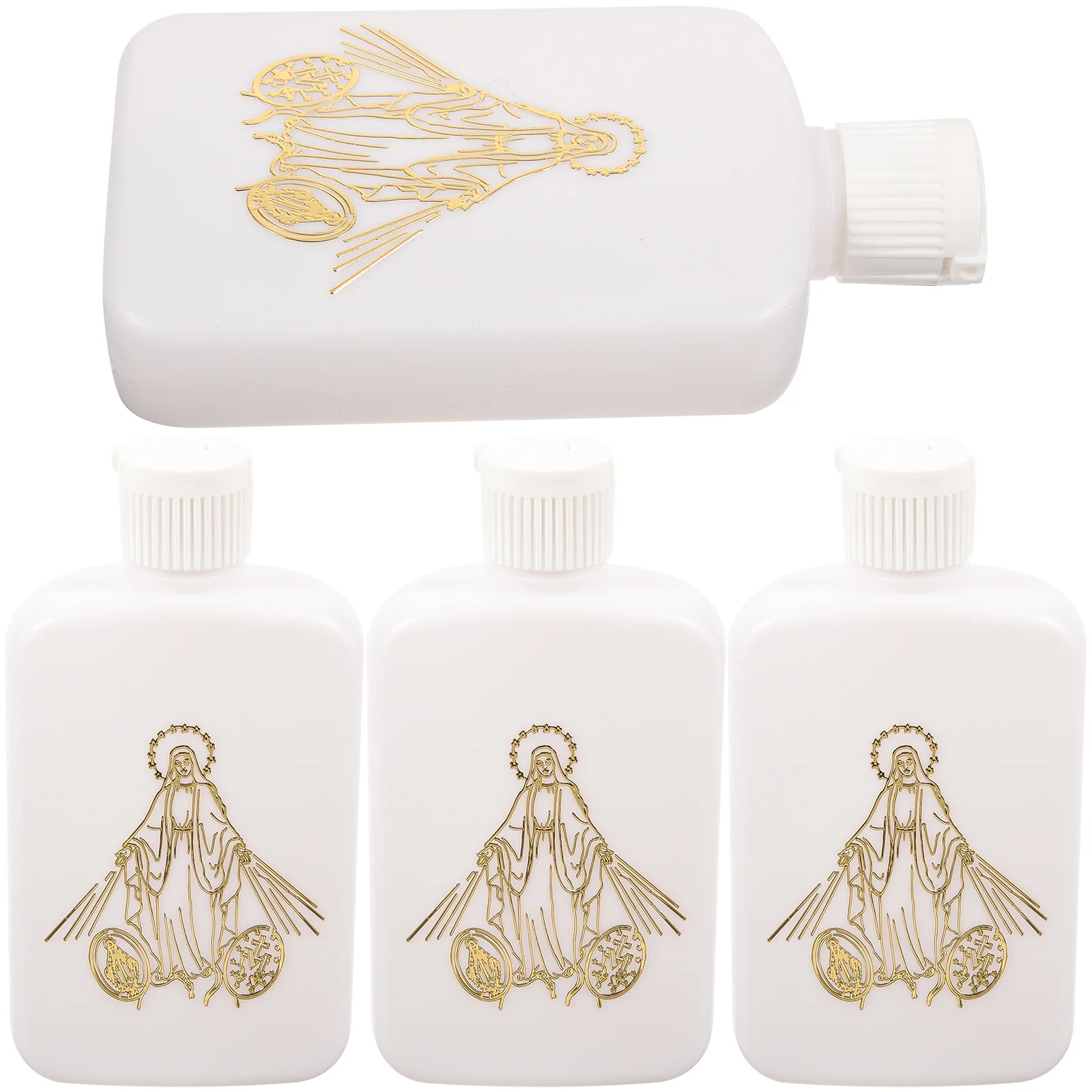 

4pcs Plastic Holy Water Empty Containers for Christian Catholic Baptism