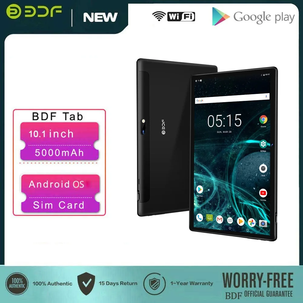 Nuovo Arrivo Tablet Da 10.1 Pollici Pc Google Play Wifi Bluetooth Tablet Android Type-C Octa Core Dual Sim Card Rete 3G Telefonata