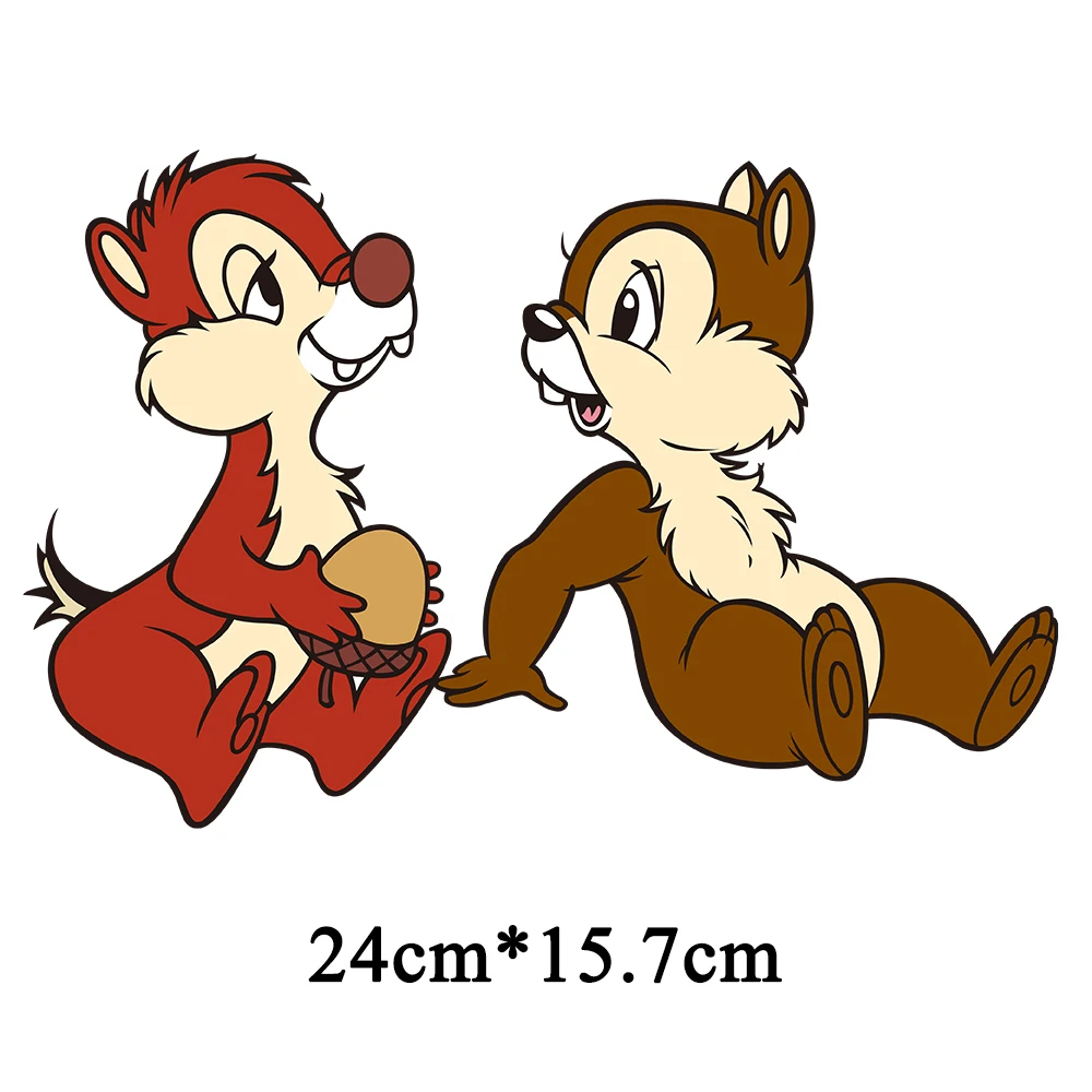 Дисней Чичитити Братья Бурундуки Термоклеевые наклейки для одежды