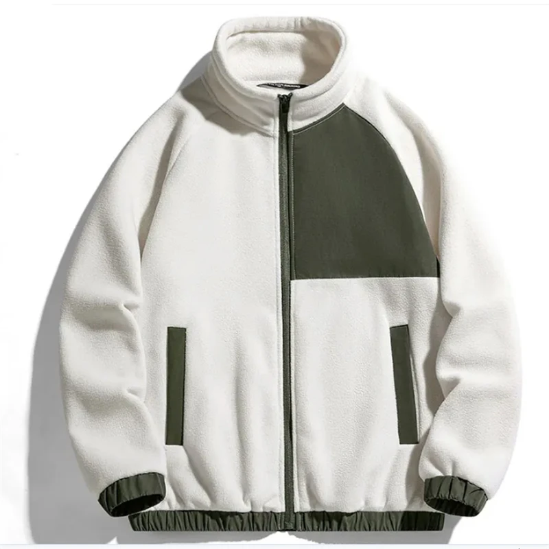 Autumn Winter New Fleece Coat Men Cashmere Thickened Jackets Outdoor Fleece Warm Jacket Coats Big Size