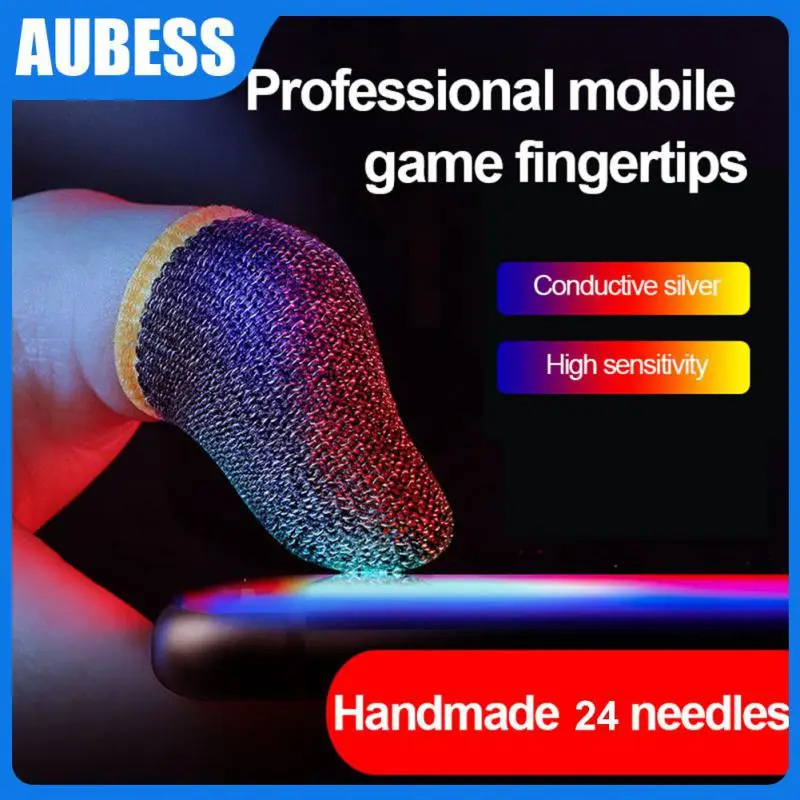 

Anti-slip Fingertips Portable Mobile Games Finger Cover Sweatproof Gaming Finger Sleeve Sensitive For Pubg Breathable For Gamer