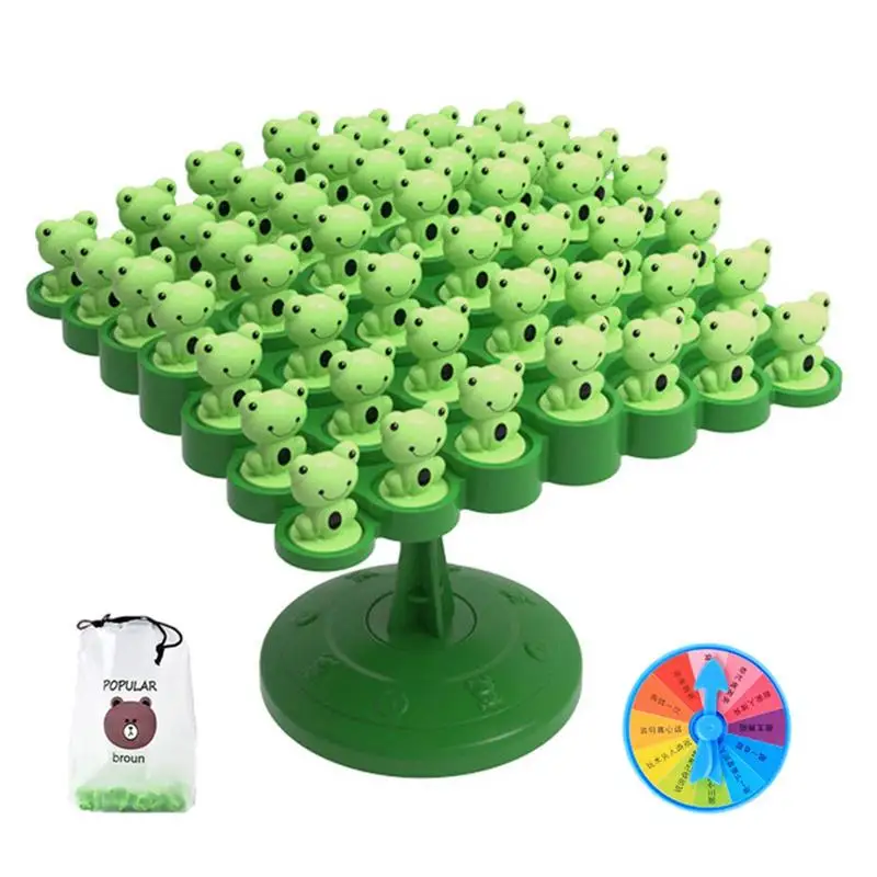 

Frog Balance Tree Game Scale Tree Frog Toy For Kids Educational Frog Balance Counting Toys Fun Leisure Parent-Child Interactive