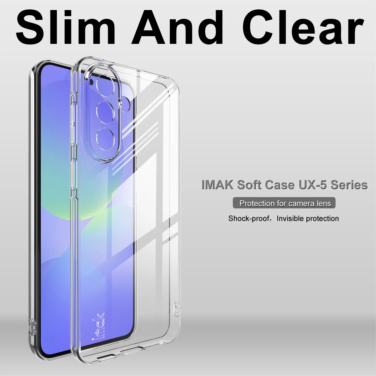 Фото Прозрачный мягкий чехол Imak UX-5 из ТПУ для Samsung S25 Edge, S25 Ultra, S24+, S24 FE, A57, A37, A17, A07, A56, A26, A36, A16, A06 №1
