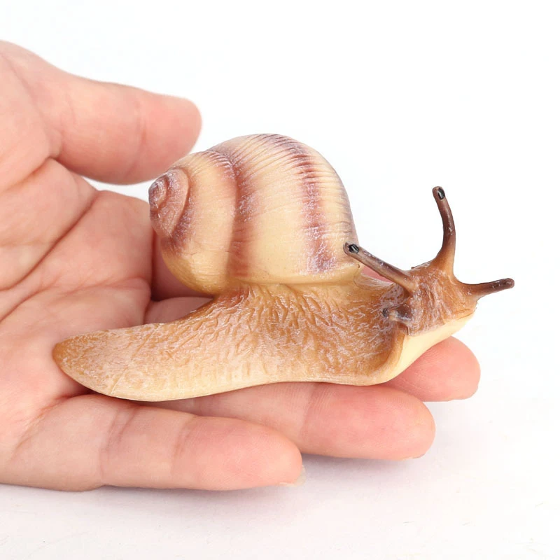 

1Pcs Insect Animal Solid Simulation Snail Model Small Snails Ornament Handicraft Garden Decoration