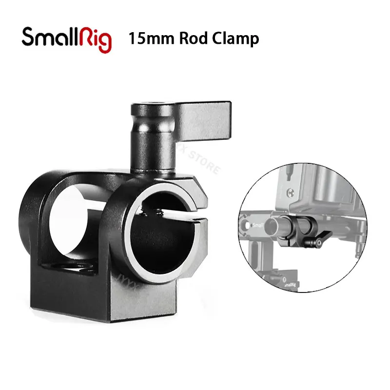 

SmallRig 15mm Rod Clamp for Additional Accessory Mounting For Camera Microphone Or Monitor DIY Attachment 1995