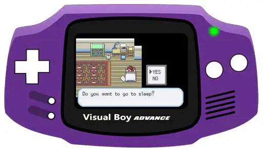 GBA Покемон Турмалин версия английская игровая Карта