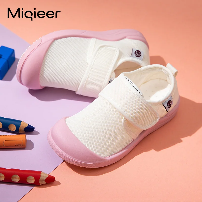 Детские парусиновые туфли дышащие модные кроссовки для девочек Повседневная