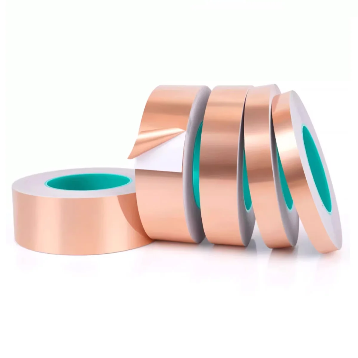 Двойная проводящая клейкая лента из медной фольги 25м фиолетовая