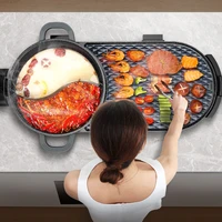 barbecue plate electric double barbecue baking barbecue electric baking barbecue electric barbecue hot barbecue hot pot barbecue