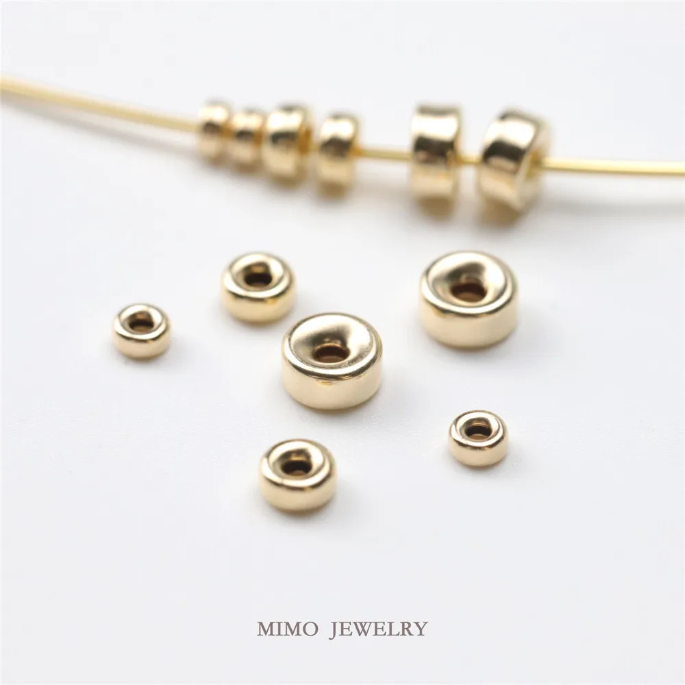 

MIMO JEWELRY U.S. imports of 14k Gold Filled wheel beads abacus beads spacer beads handmade DIY accessories