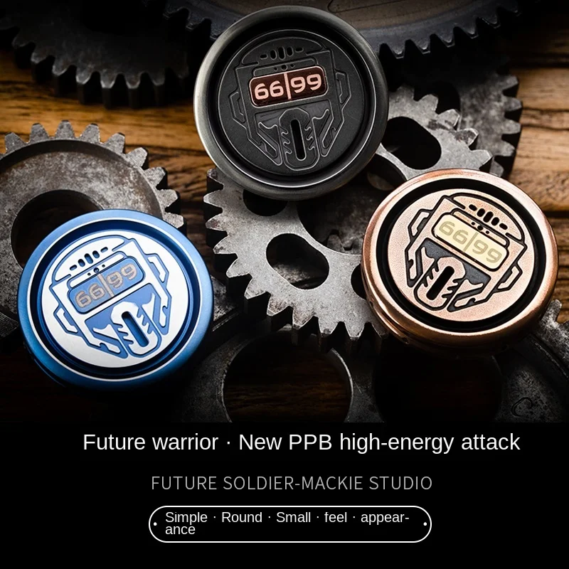 EDC Warrior Ppb Pop Coin EDC Adult Metal Pressure Reduction Toy Fingertip Gyro