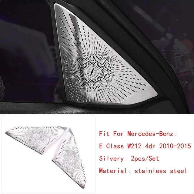 

Для Mercedes-Benz E Class W212 2010-2015 стальная накладка на динамик, дверные динамики, стерео декоративная крышка