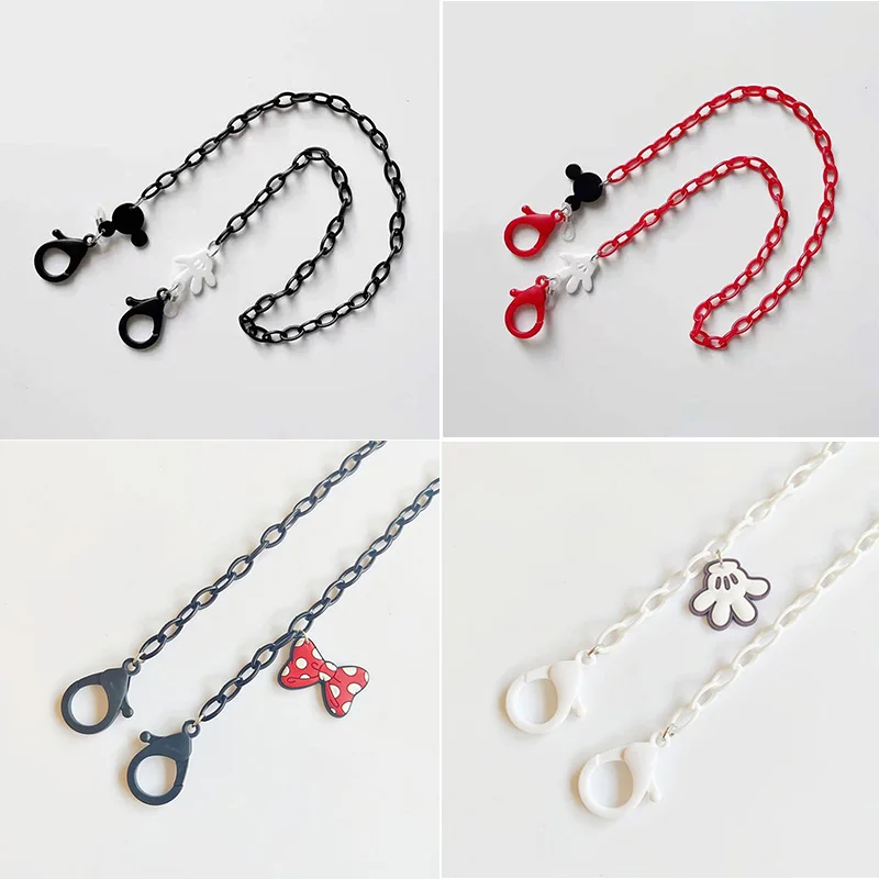 

New Creative Cartoon Acrylic Mask Chain Holder for Kids Adults Lovers Glasses Chain Mask with Hanging Chain Mask Anti-drop Rope