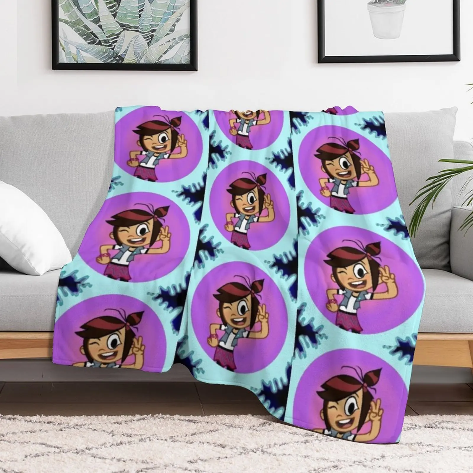 The Ghost and Molly McGee — пледы одеяло в среду милые декоративные одеяла клетку