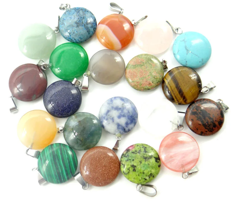 

Оптовая продажа 50 шт натуральный голубой Песок камень кристалл Агаты бирюзы Круглые Подвески для изготовления ювелирных изделий ожерелье ...