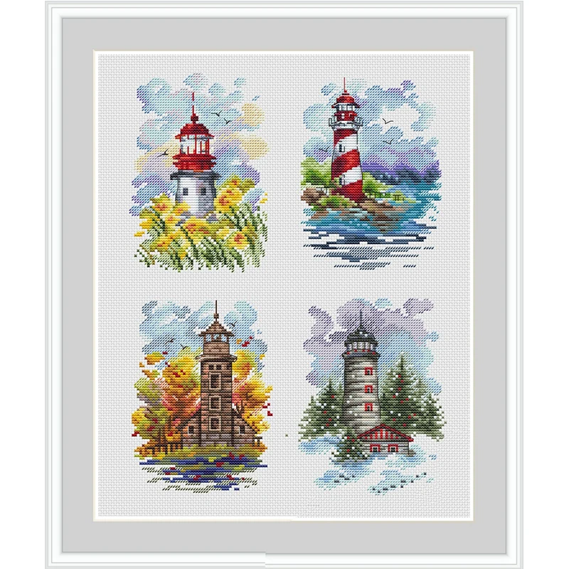 Набор для вышивки крестом 6477 крестиком нитки вышивания набор рождественских