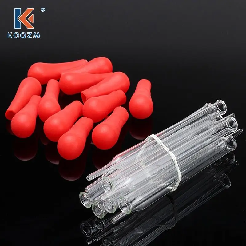 

10pcs 10ml Rubber Head Glass Dropper Lab Dropper Pipette Glass Experiment Medical Pipette Dropper Transfer Pipette Lab Supplie