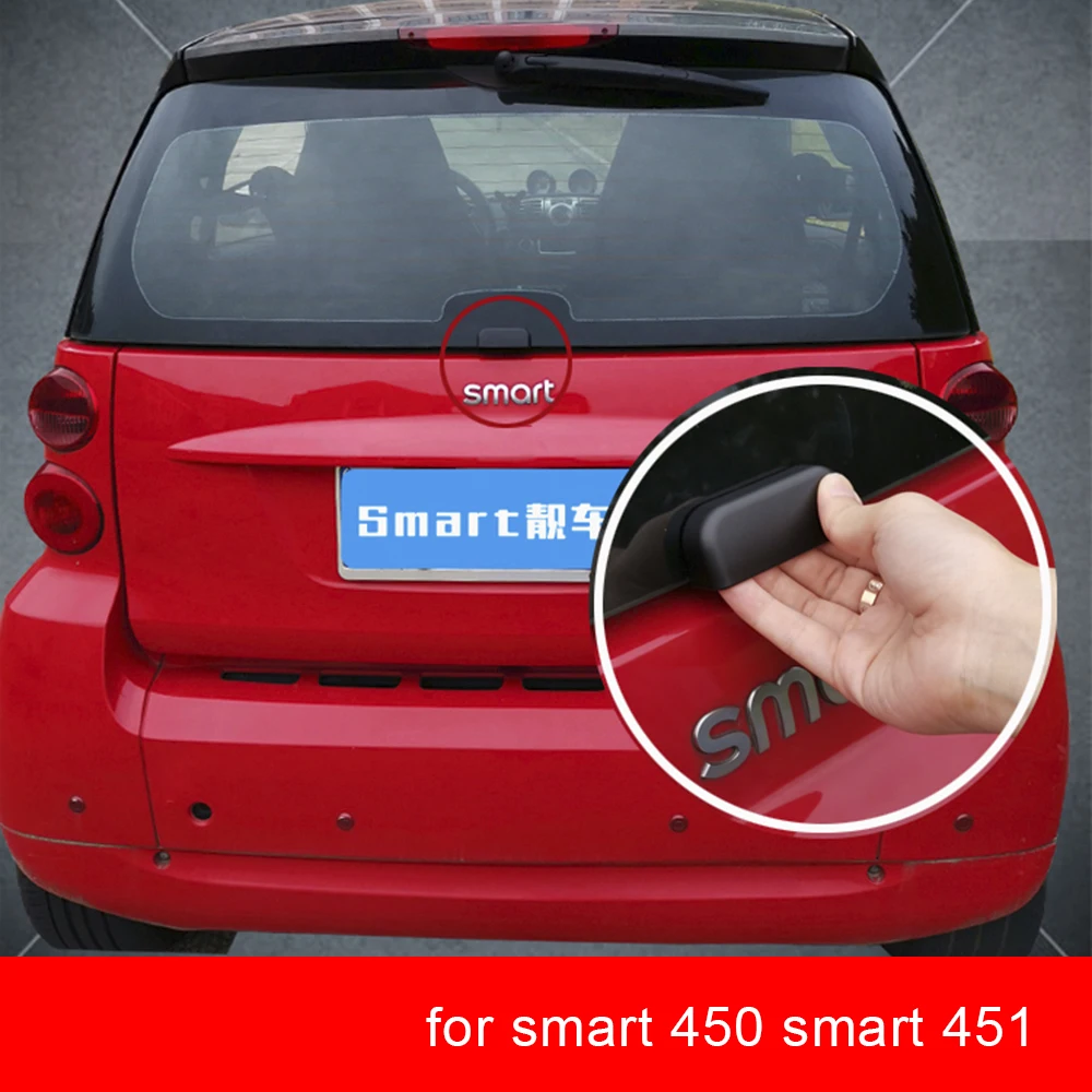 

Car Rear Bumper Trunk Back Door Handle Sticker Auxiliary Knob Exterior Decoration For Old Smart fortwo 451 Smart 450