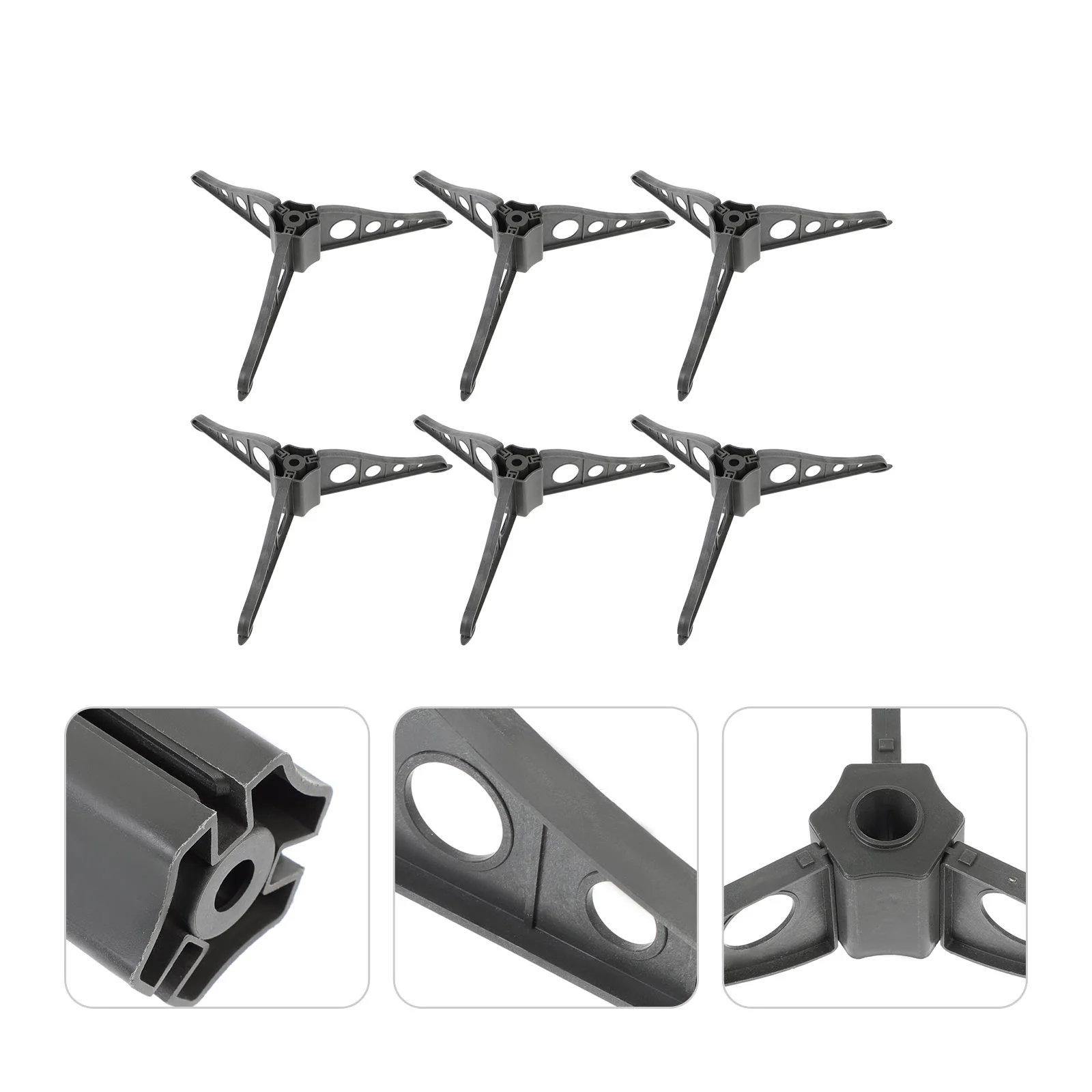 

6Pcs Xmas Tree Bases DIY Xmas Tree Bases Xmas Decorating Accessories Black