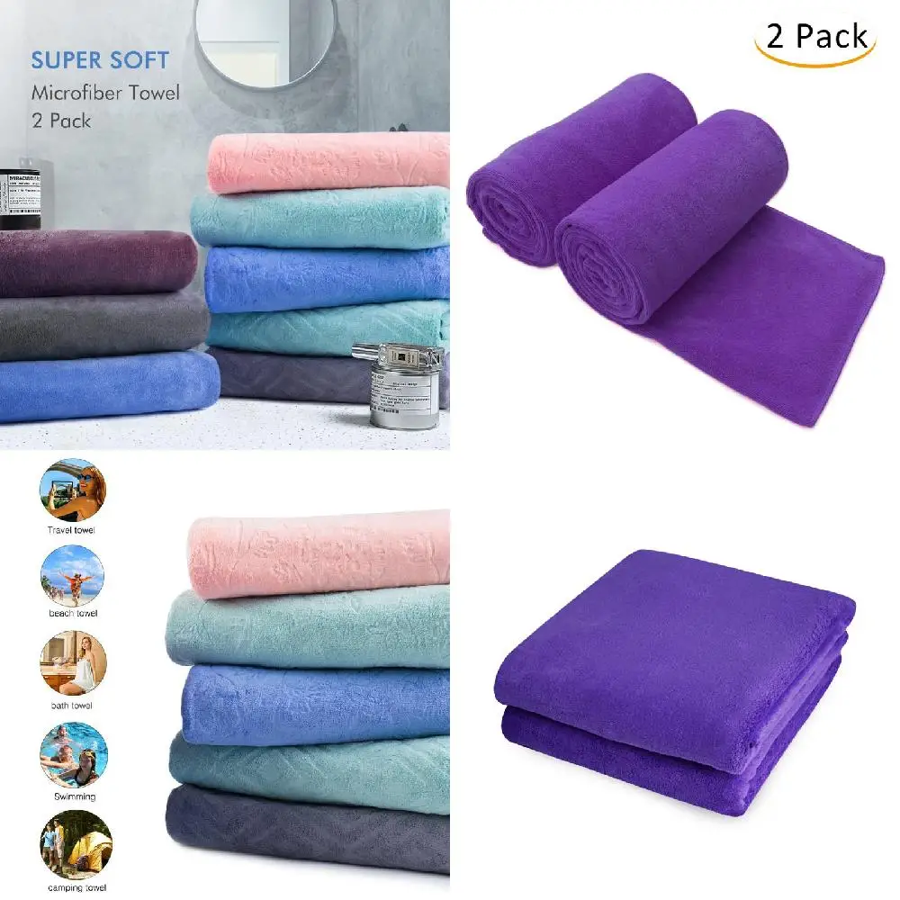 

# Красивый мягкий, абсорбирующий 30x60 дюймов фиолетовый и темно-серый комплект из 30 банных полотенец