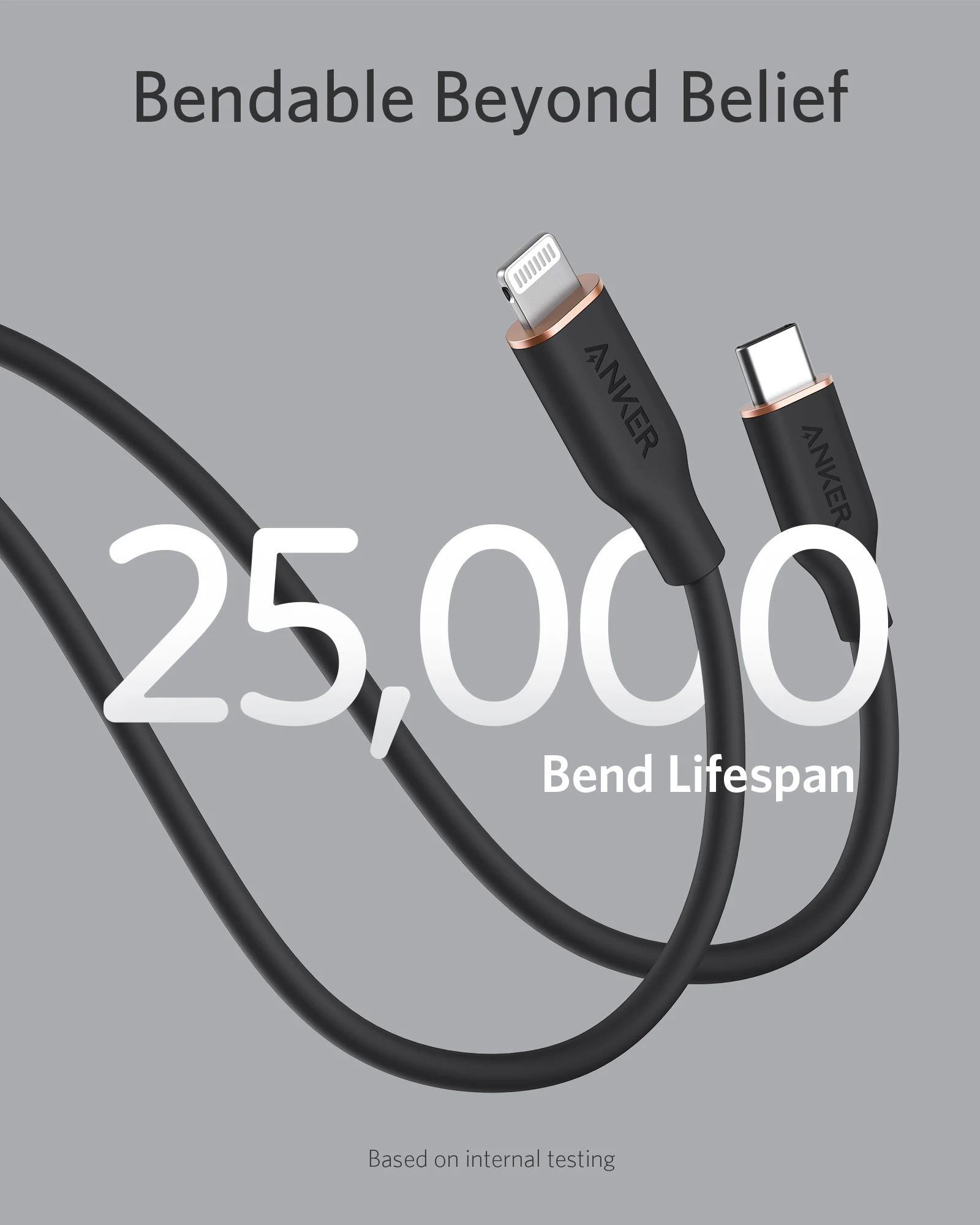 Кабель зарядный Anker с USB C на Lightning для IPhone 11 12 Pro Max / 12/11 |
