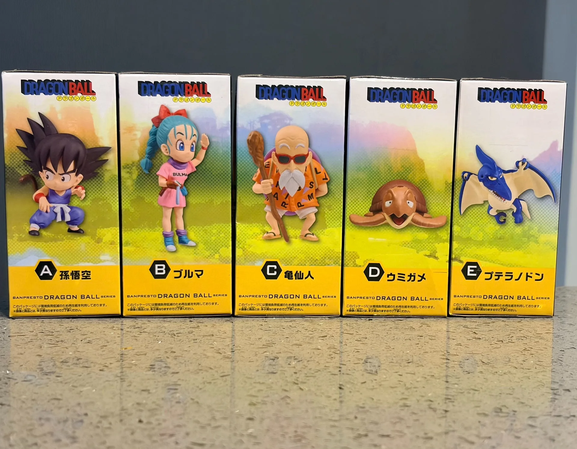 Фото В наличии оригинальные модели BANDAI BANPRESTO WCF Dragon Ball Childhood Edition: Сон Гоку, Мастер Роши, Бульма — аниме-фигурки, подарки. №5