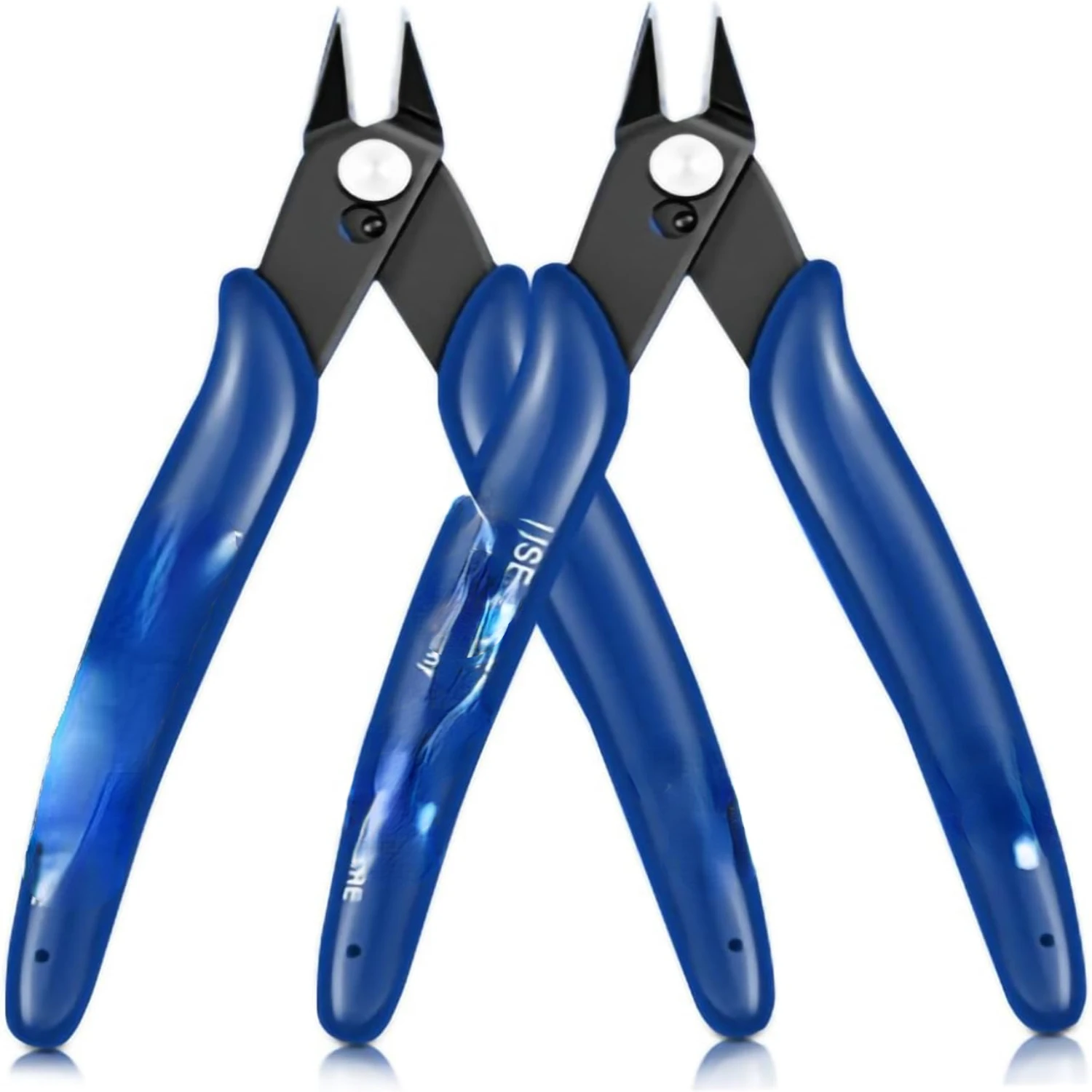 Lightweight and Exquisite Precision Micro Pliers Set of 2 with Sharp Bite for Cutting Stripping Spring Wire - Ideal Craf