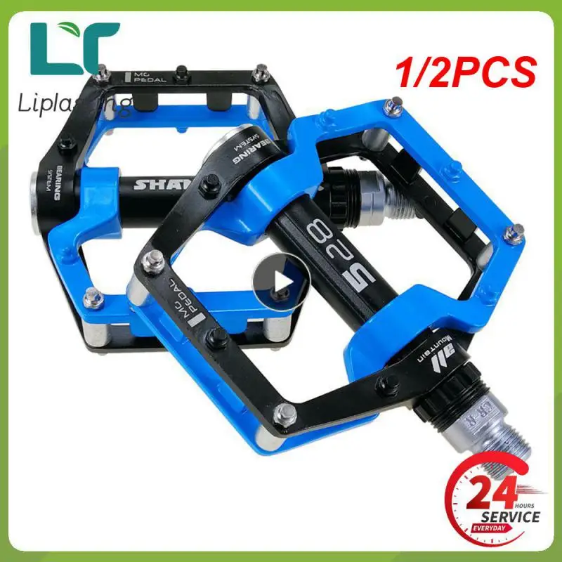 

1/2PCS Bike Pedals MTB BMX Sealed Bearing Bicycle CNC Magnesium alloy Road Mountain SPD Cleats Ultralight Bicycle Pedal parts