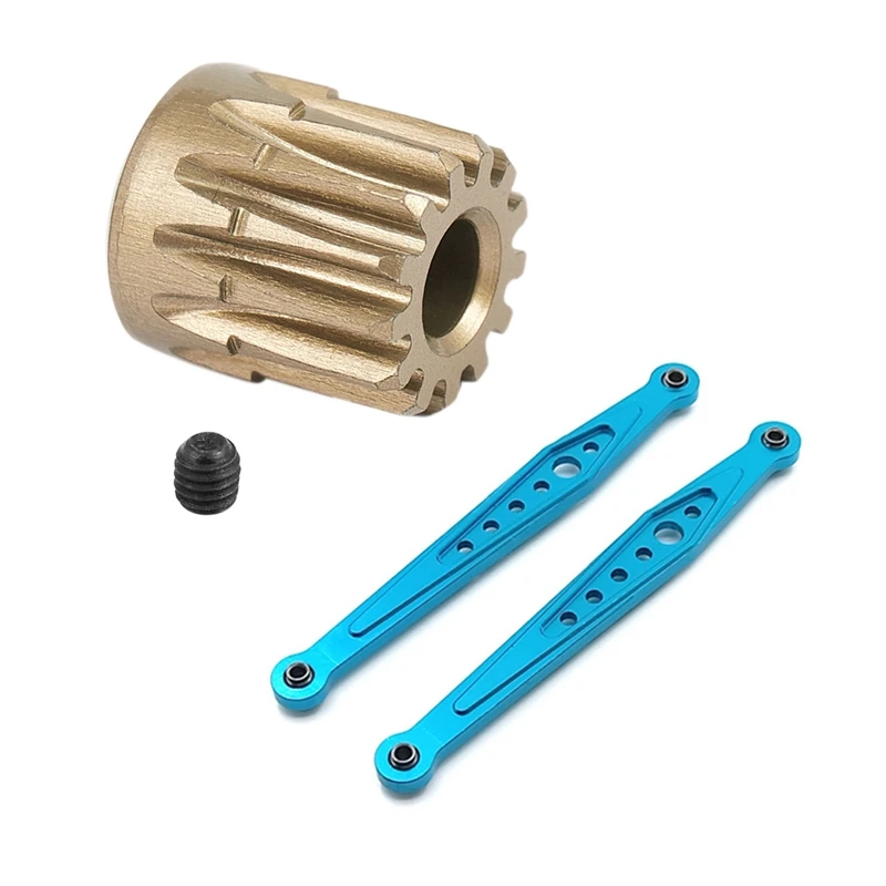 

48DP 3.175Mm 13T Motor Pinion Gear With Metal Rear Upper Link Rod Pull Rod