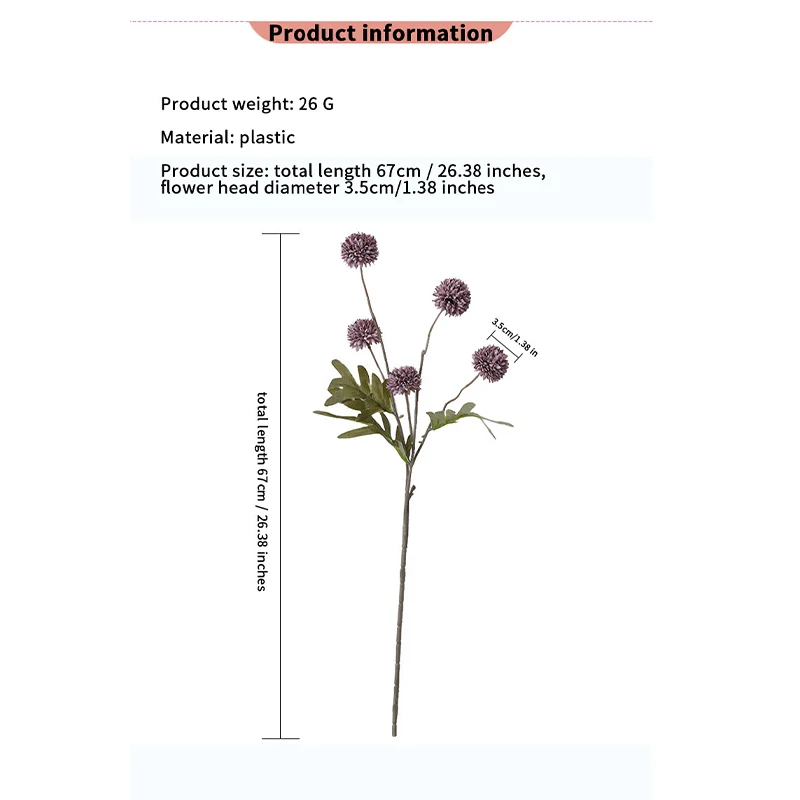 Искусственный Одуванчик с 5 головками украшение для дома свадьбы гостиной